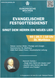 Evangelischer Festgottesdienst im Rahmen der Europäischen Wochen