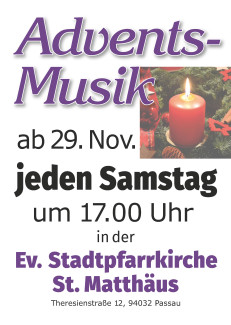 Adventsmusiken 2025 Plakat