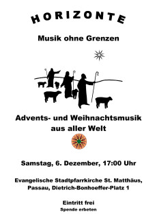 Plakat der Musikgruppe Horizonte